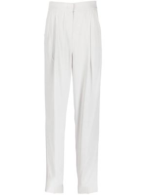 Emporio Armani pleat-detail tailored trousers - Grey
