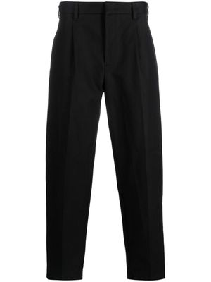 Emporio Armani pleat-detail tapered trousers - Black