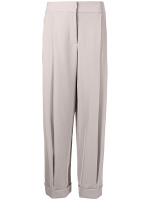 Emporio Armani pleated straight trousers - Neutrals