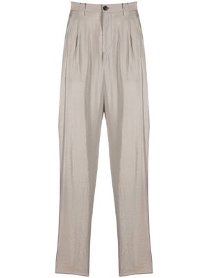 Emporio Armani pleated tailored trousers - Neutrals