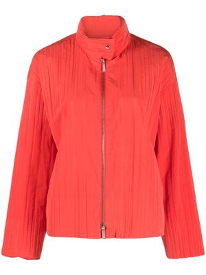 Emporio Armani pleated water-repellent jacket - Red