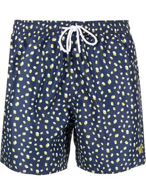Emporio Armani polka-dot swim-shorts - Blue