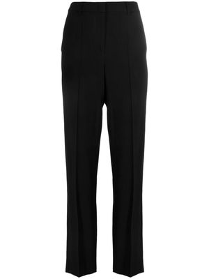 Emporio Armani pressed-crease straight-leg trousers - Black