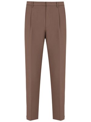 Emporio Armani pressed crease trouser - Brown