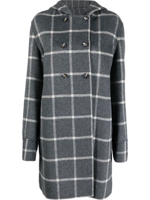 Emporio Armani reversible double-breasted wool coat - Grey