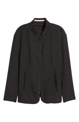 Emporio Armani Reversible Zip-Up Jacket in Black