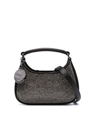 Emporio Armani rhinestone-embellished mini bag - Black