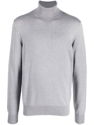 Emporio Armani roll-neck knit jumper - Grey