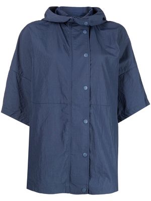 Emporio Armani short sleeve parka jacket - Blue