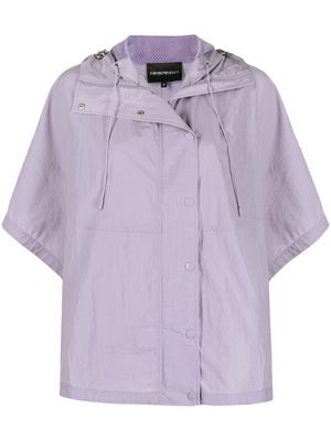 Emporio Armani short sleeve parka jacket - Purple