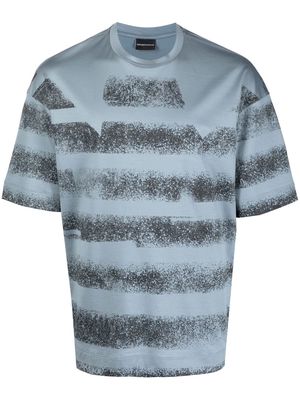 Emporio Armani short-sleeve striped T-shirt - Blue