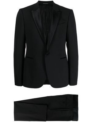 Emporio Armani single-breasted two-piece suit - Black