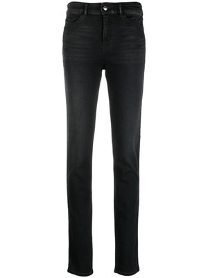Emporio Armani skinny-cut mid-rise jeans - Black