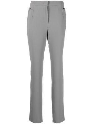 Emporio Armani slim-cut tailored-cut trousers - Grey