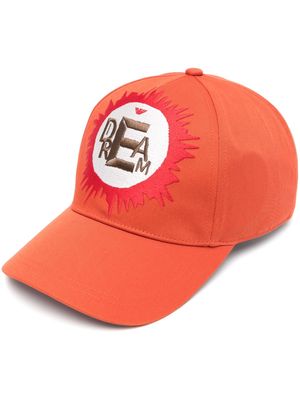 Emporio Armani slogan-embroidered baseball cap