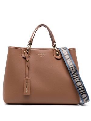 Emporio Armani small MyEA Bag tote bag - Brown