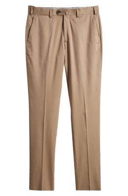 Emporio Armani Solid Trousers in Tan