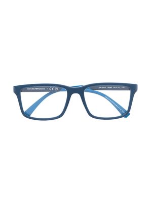 Emporio Armani square-frame glasses - Blue