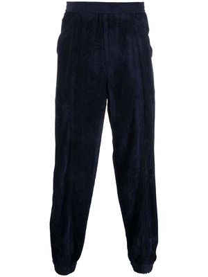 Emporio Armani straight-leg corduroy trousers - Blue
