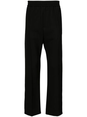Emporio Armani straight-leg virgin wool trousers - Black