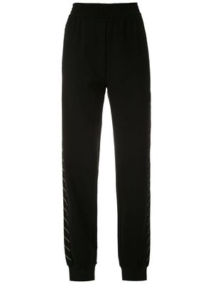 Emporio Armani stripe detail trousers - Black