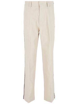 Emporio Armani stripe-detail trousers - Neutrals