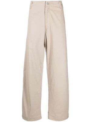 Emporio Armani Sustainable Collection straight-leg trousers - Neutrals