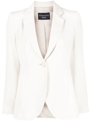 Emporio Armani tailored single-breasted blazer - White