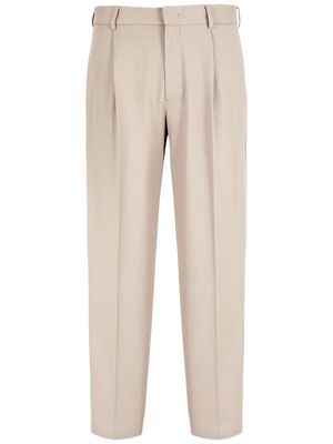 Emporio Armani tailored straight-leg trousers - Neutrals