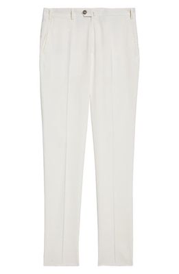 Emporio Armani Tapered Suit Trousers in White
