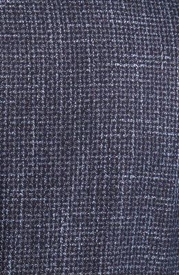 Emporio Armani Textured G-Line Virgin Wool Blend Sport Coat in Blue