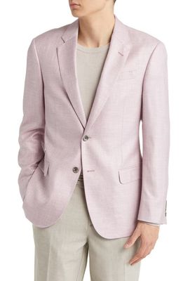 Emporio Armani Textured Sport Coat in Pink