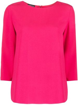 Emporio Armani three-quarter sleeve blouse - Pink