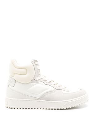 Emporio Armani tonal-design high-top sneakers - White
