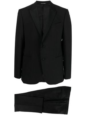 Emporio Armani two-piece single-breasted suit - Black