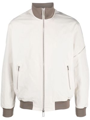 Emporio Armani two-tone bomber jacket - White