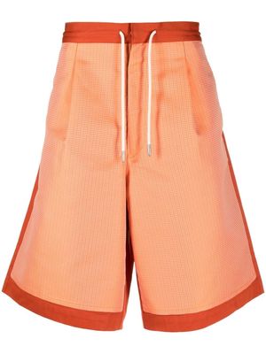 Emporio Armani two-tone track shorts - Orange