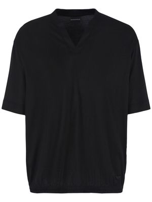 Emporio Armani V-neck jersey T-shirt - Black