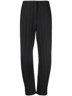 Emporio Armani virgin wool knitted trousers - Grey