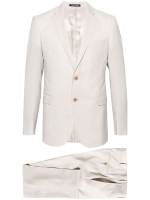 Emporio Armani virgin wool single-breasted suit - Neutrals