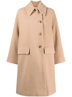 Emporio Armani wool single-breasted coat - Neutrals