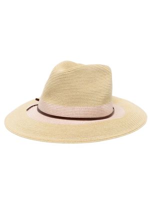 Emporio Armani woven paper-yarn hat - Neutrals