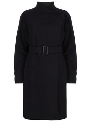 Emporio Armani wrap coat - Blue