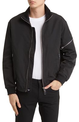 Emporio Armani Zip-Up Jacket in Black