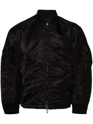 Emporio Armani zipped bomber jacket - Black