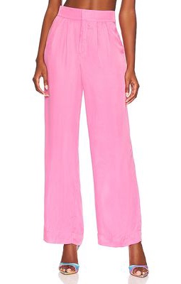 Ena Pelly Lillian Cupro Trouser in Pink