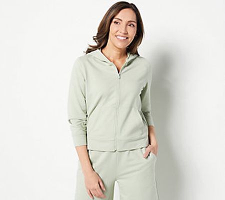 Encore by Idina Menzel Soft French Terry Zip- Front Hoodie