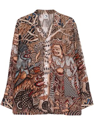 Endless Joy Dharmaswami silk shirt - Neutrals