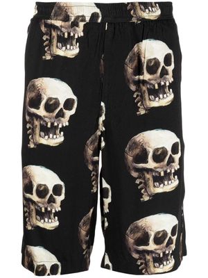 Endless Joy Skull graphic-print Bermuda shorts - Black