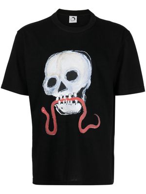 Endless Joy skull-print cotton T-shirt - Black
